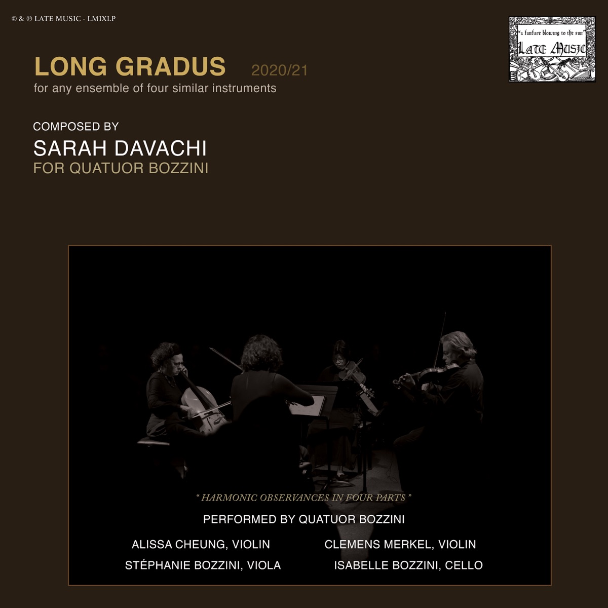 Long Gradus (feat. Quatuor Bozzini) by Sarah Davachi album cover