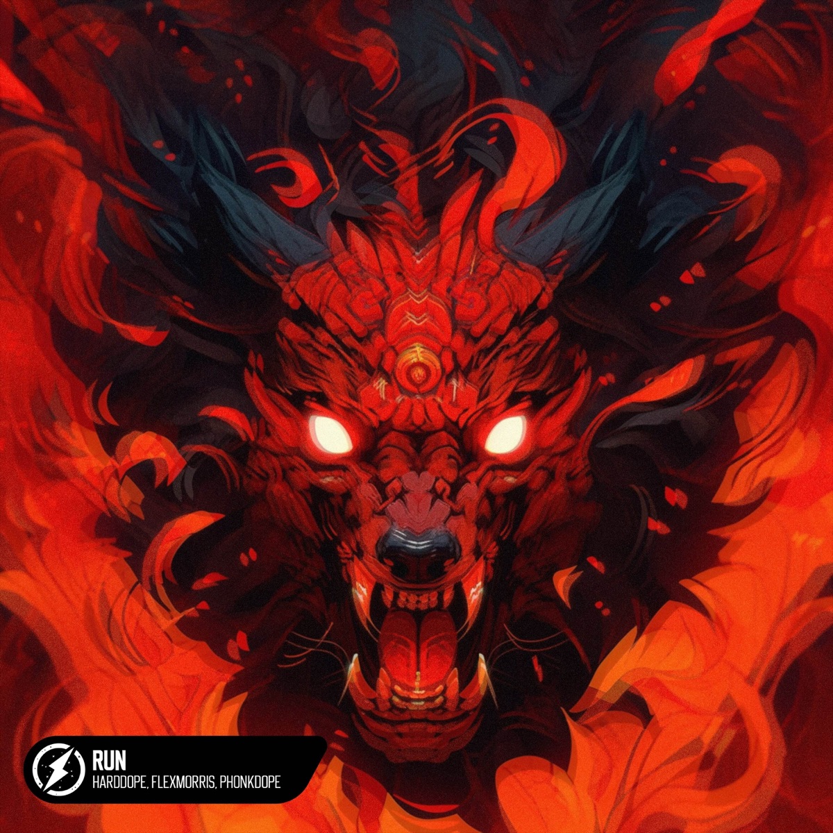 RUN - Single by Harddope, FlexMorris, Phonkdope & Phonk King album cover