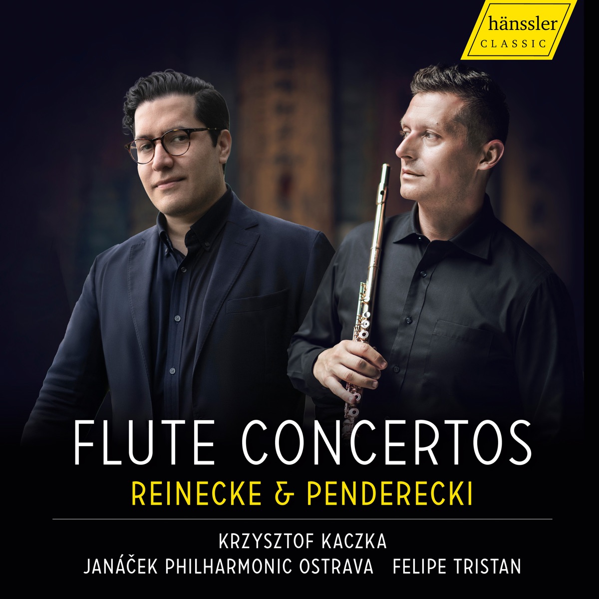 Flute Concertos by Krzysztof Kaczka, Janáček Philharmonic Orchestra & Felipe Tristan album cover