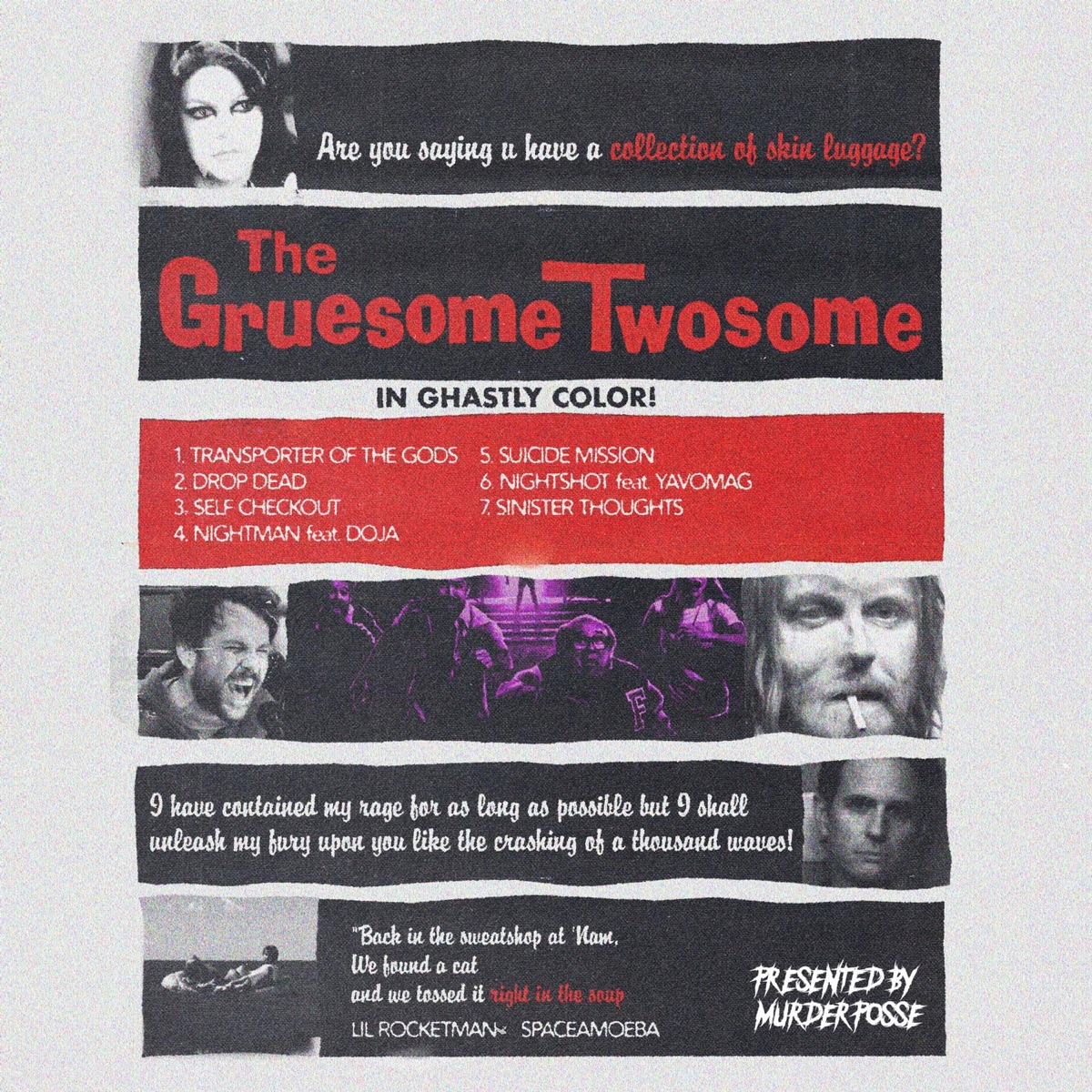 The Gruesome Twosome by Lil' Rocketman & $paceamoeba album cover