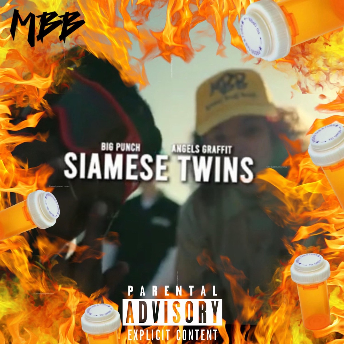 Siamese twins (feat. Angels Graffiti) - Single by Big Punch album cover