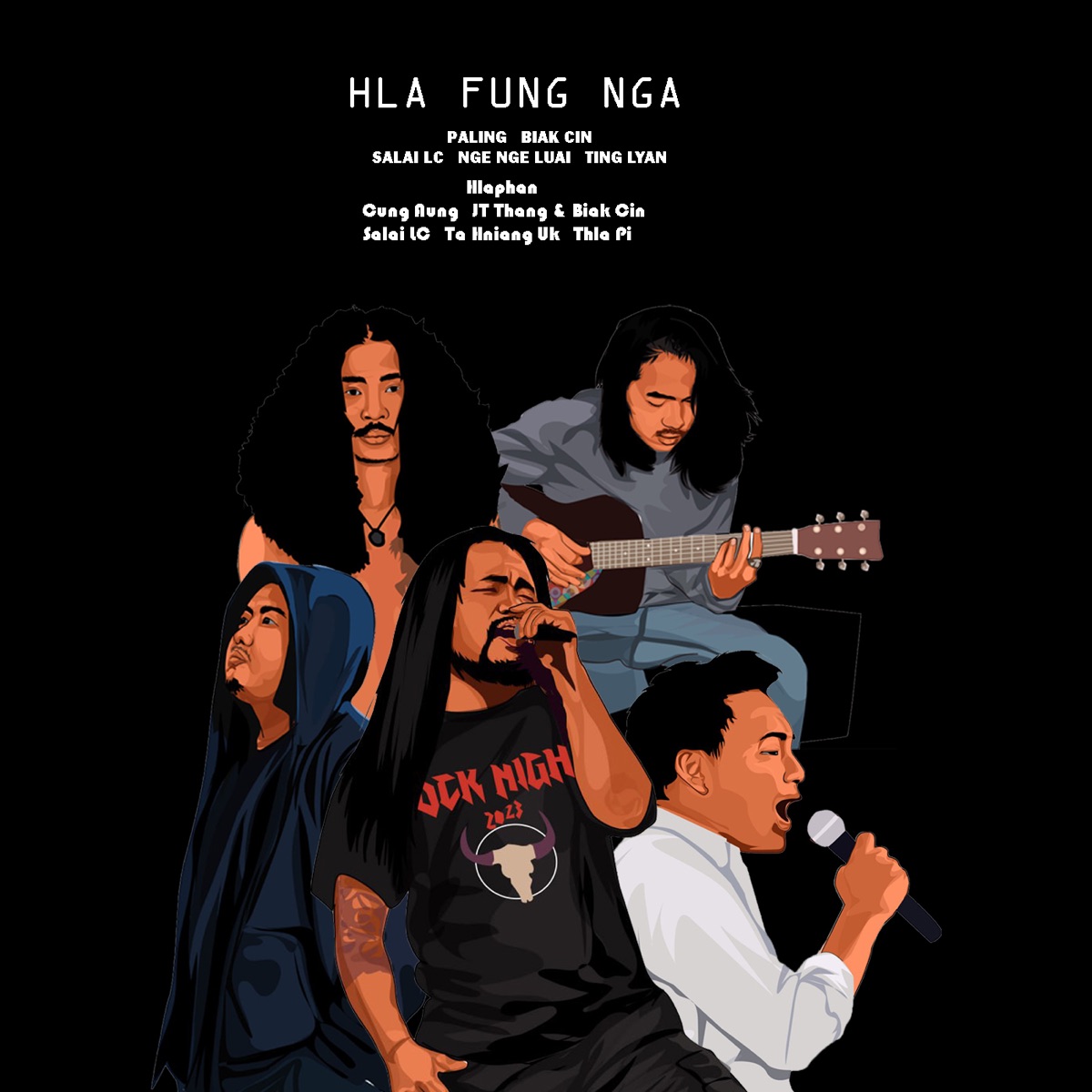 Hla Fung Nga - EP by Paling, Ting Lyan, Nge Nge Luai, Salai LC & Biak Cin album cover
