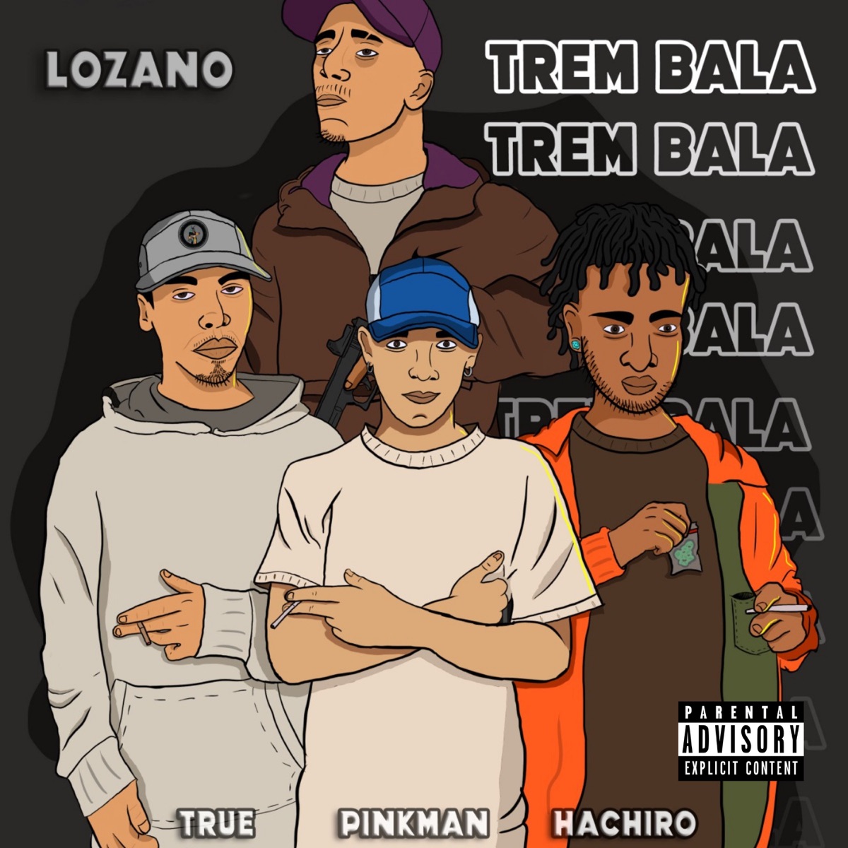 Trem Bala (feat. The Young True) - Single by Anúbis Produções Rec., Pinkman, Lozanorealz & Hachiro album cover