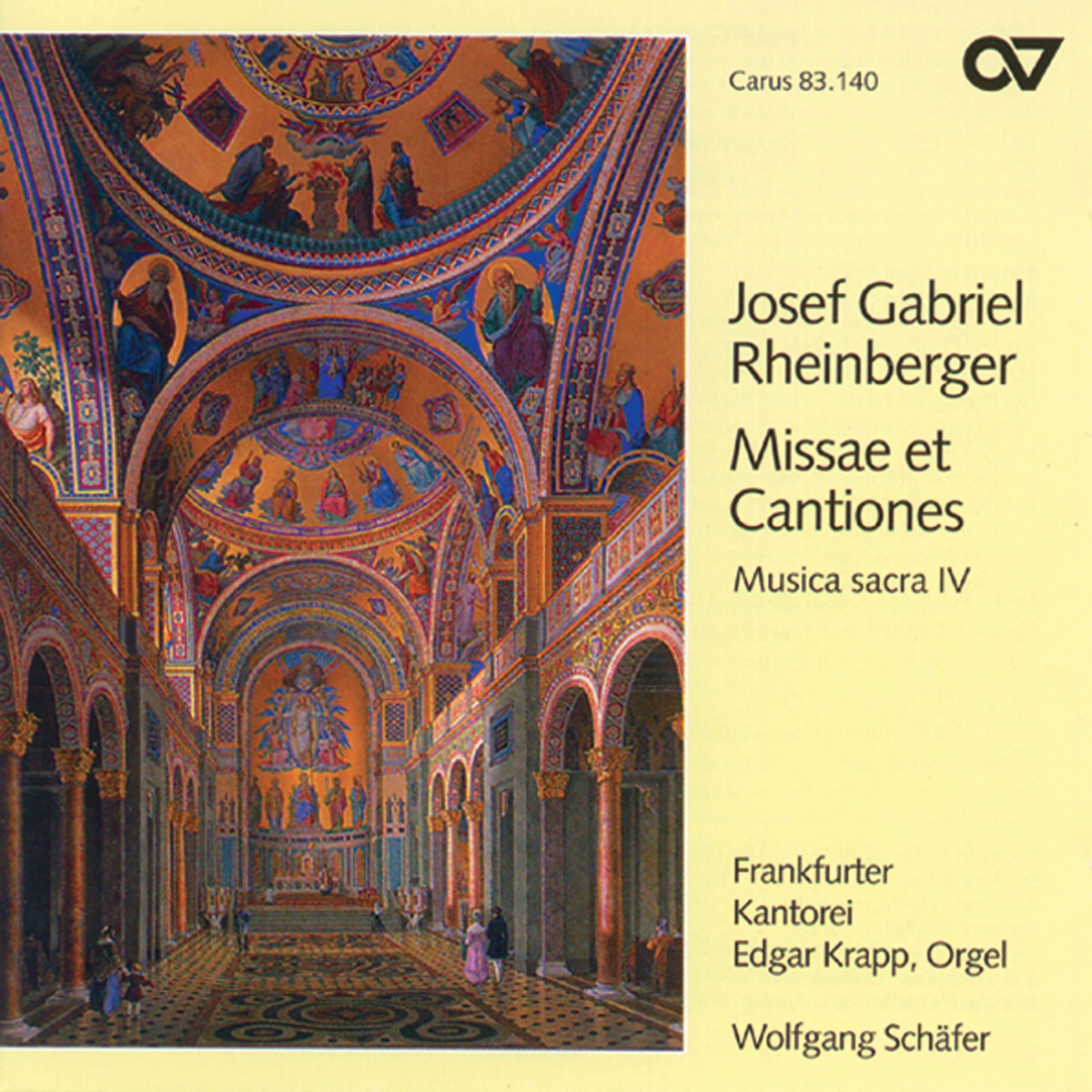 Rheinberger: Missae et Cantiones (Musica sacra IV) by Edgar Krapp, Frankfurter Kantorei & Wolfgang Schafer album cover