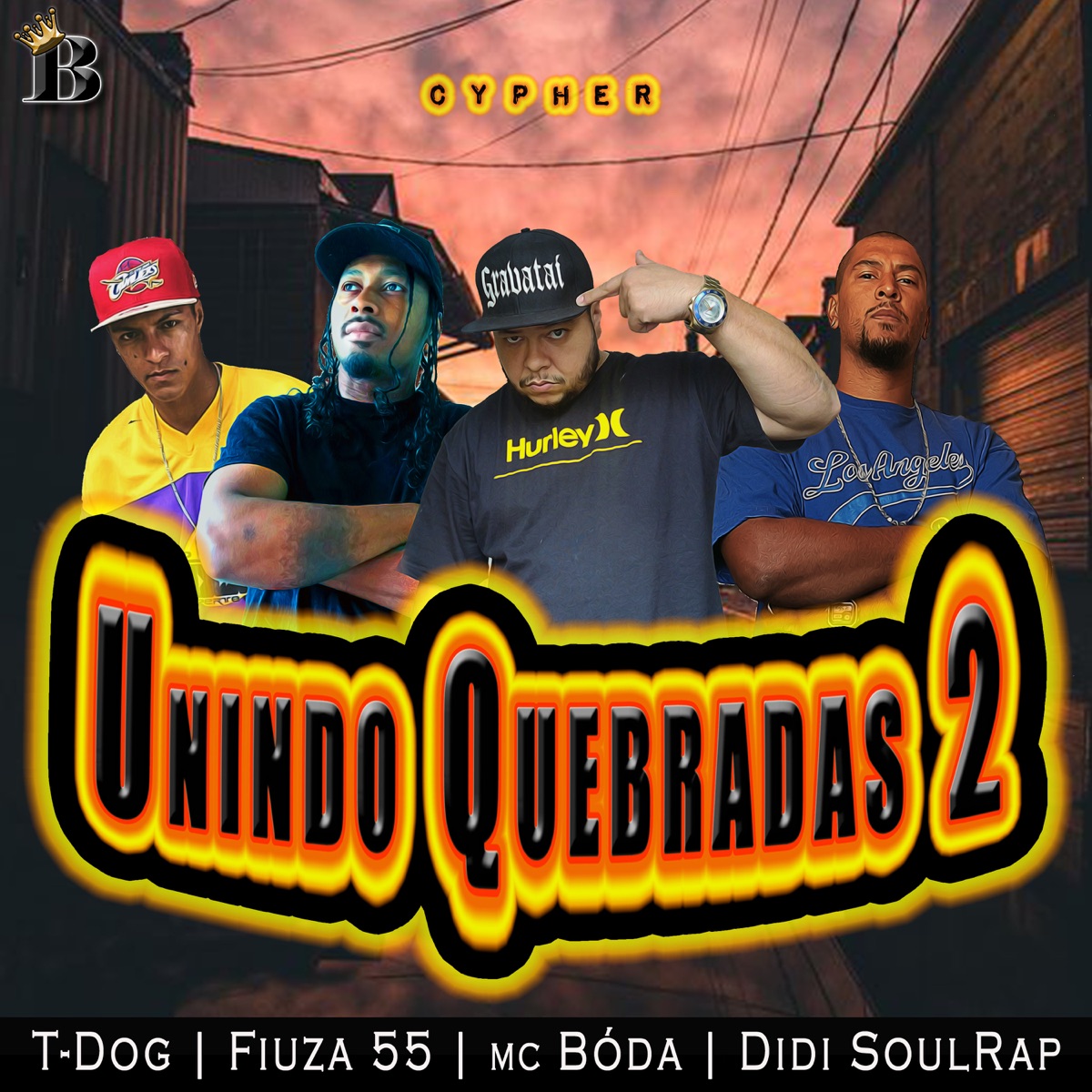Cypher Unindo Quebradas 2 - Single by mc Bóda, Fiuza 55, Didi SoulRap & T-Dog album cover