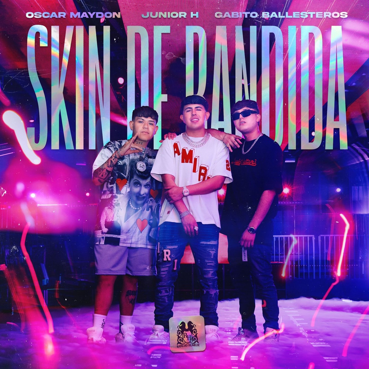Skin de Bandida - Single by Oscar Maydon, Junior H & Gabito Ballesteros album cover artwork