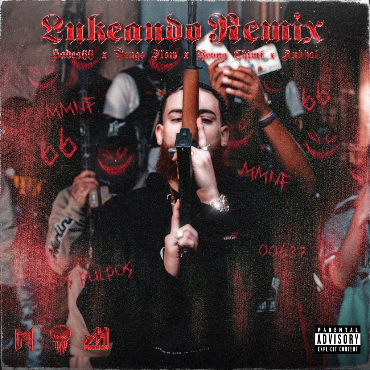 Lukeando (Remix) [feat. Ankhal] - Single by Hades66, YOVNGCHIMI & Ñengo Flow album cover