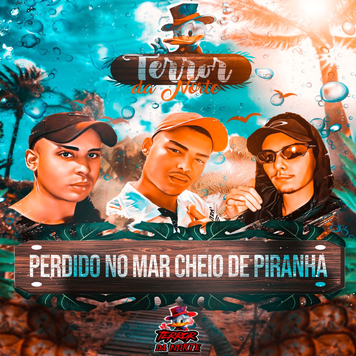Perdido no Mar Cheio de Piranha - Single by Mc Japa da ZN, Mc Cris da norte & Mc Zaza SP album cover