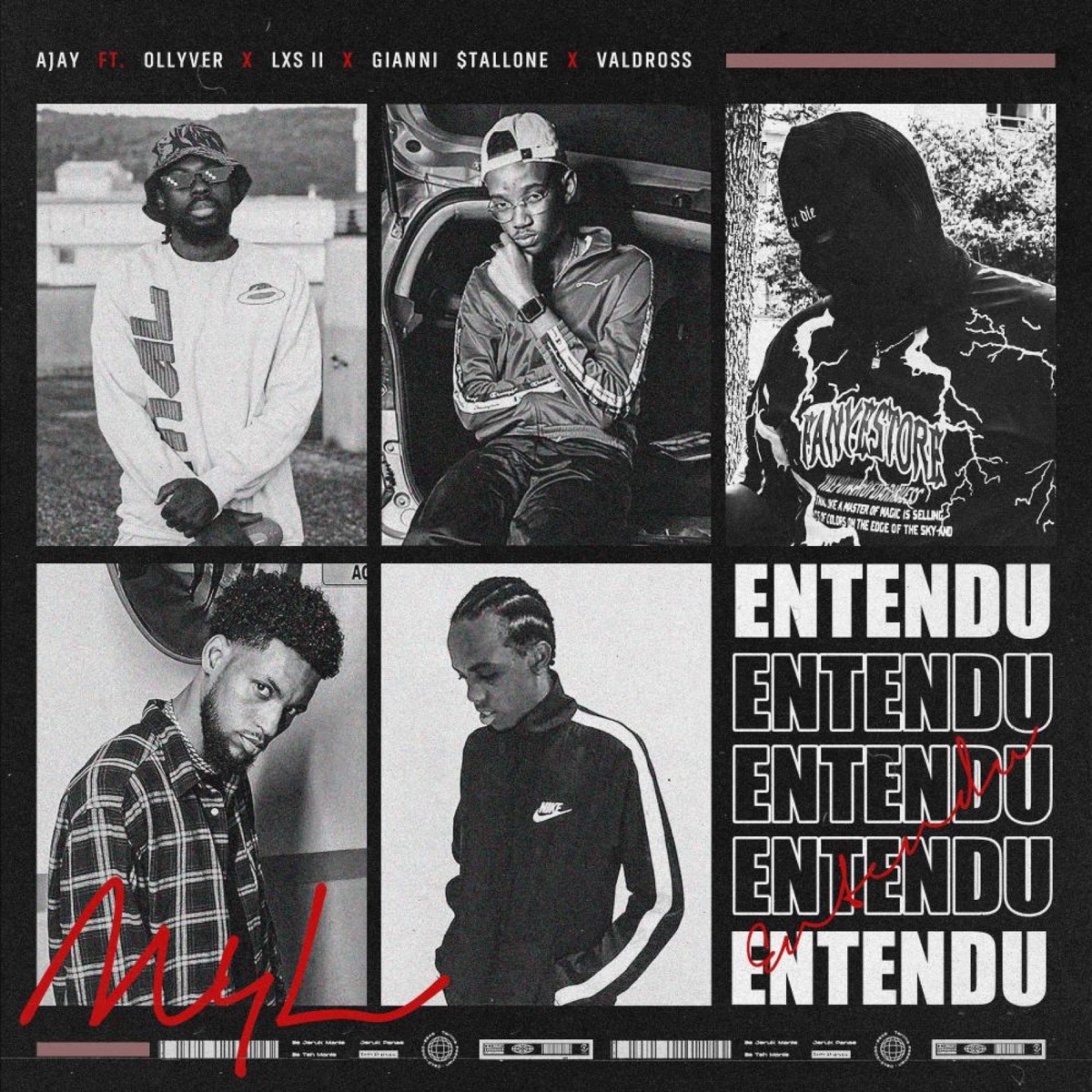 ENTENDU (feat. Ollyver, LXS II, Gianni $tallone & Vald Ross) - Single by M4l & AJAY album cover