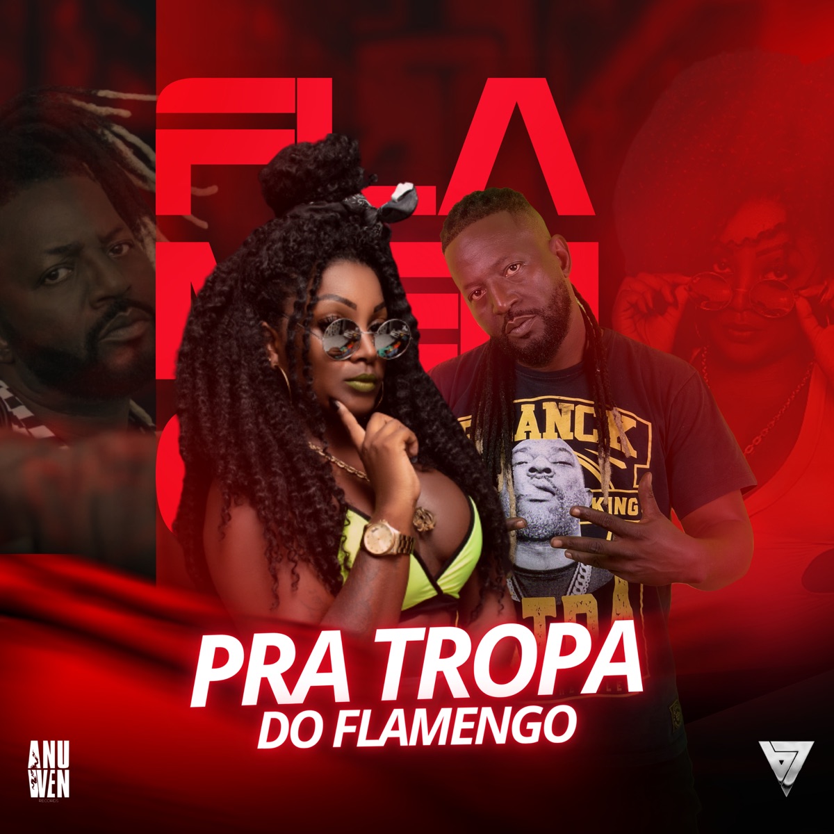Pra Tropa do Flamengo - Single by Dj Jeffinho Thug, Black Sabará & Mc Rose da Treta album cover