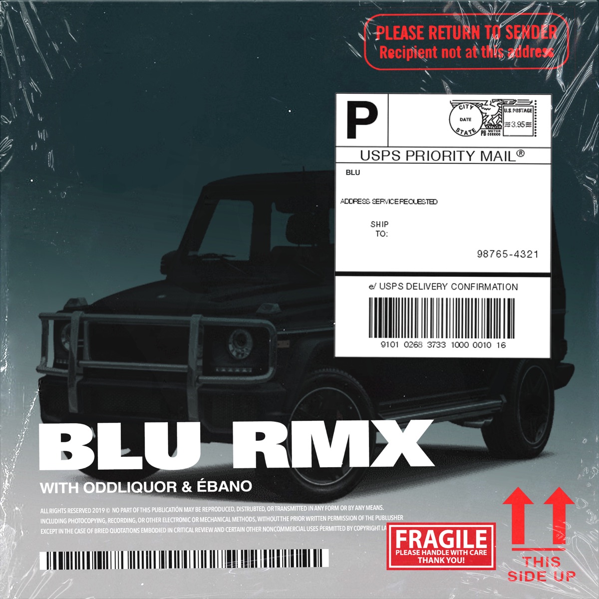 BLU RMX (feat. Cruzzi, ODDLIQUOR & Ébano) - Single by ABHIR album cover