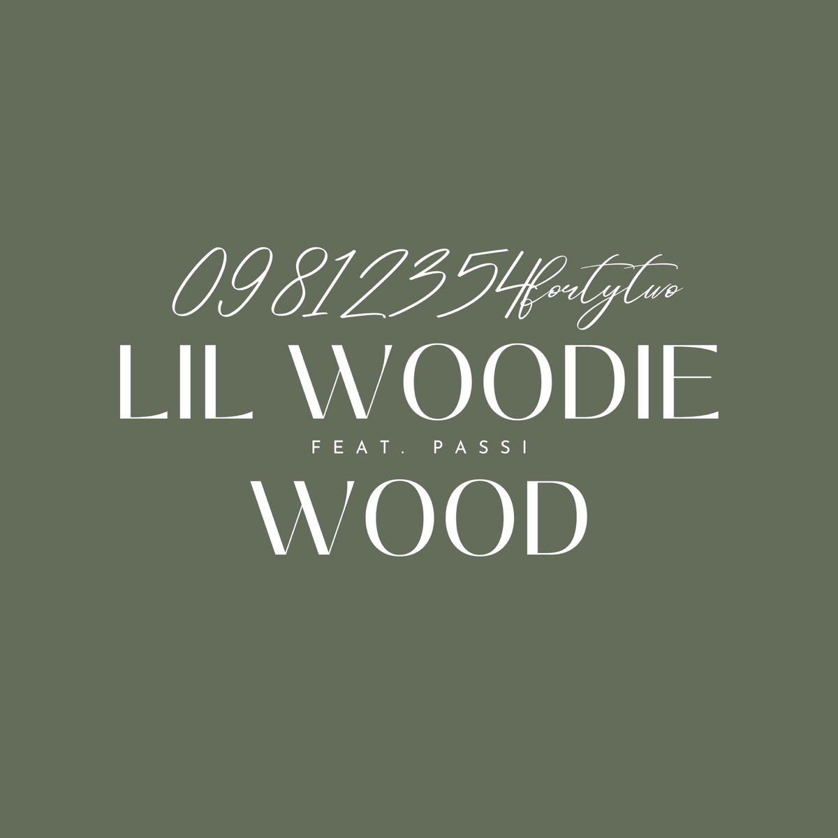 09812354fortytwo (feat. Passi) - Single by Lil Woodie Wood album cover