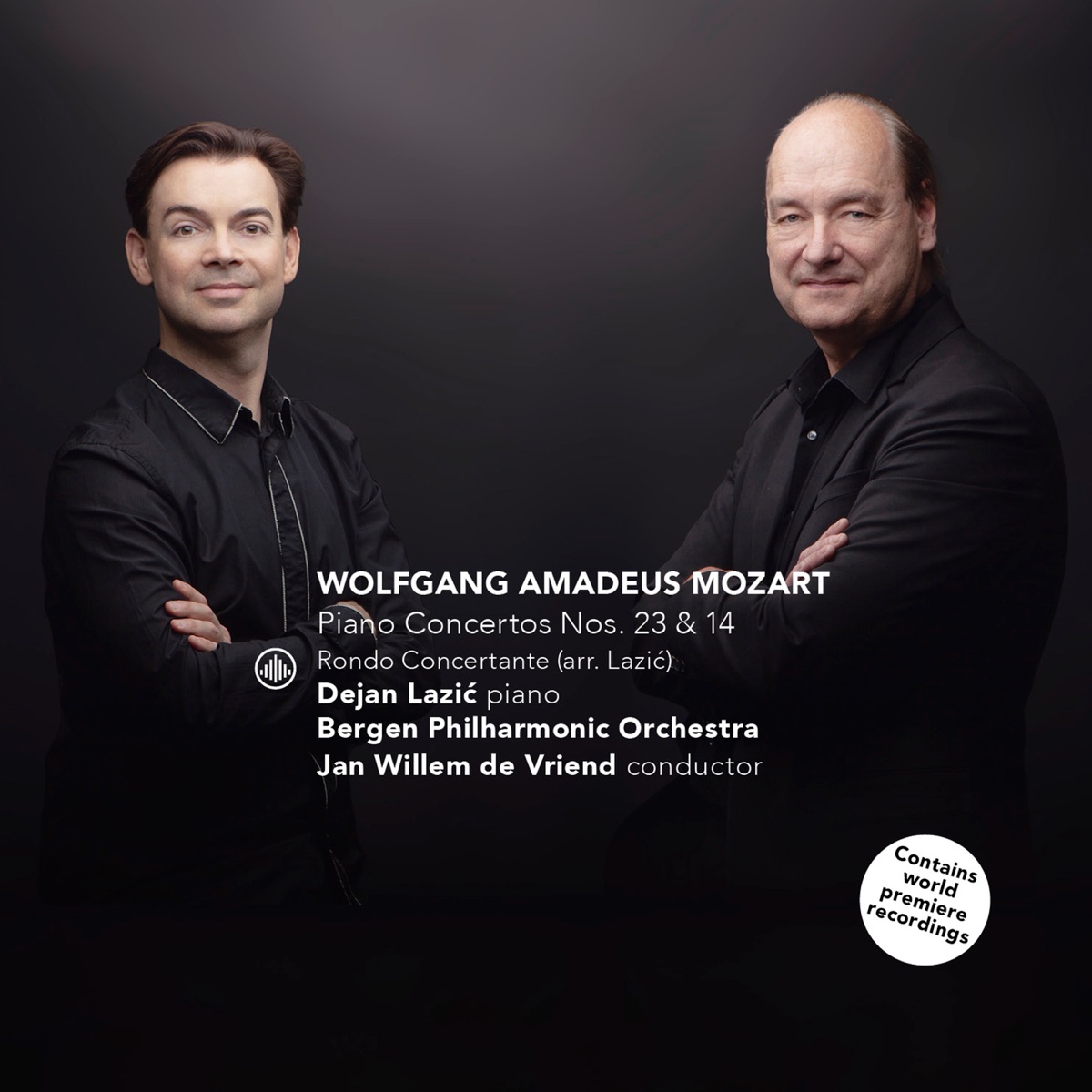 Mozart: Piano Concertos Nos. 23 & 14 by Bergen Philharmonic Orchestra, Dejan Lazić & Jan Willem de Vriend album cover