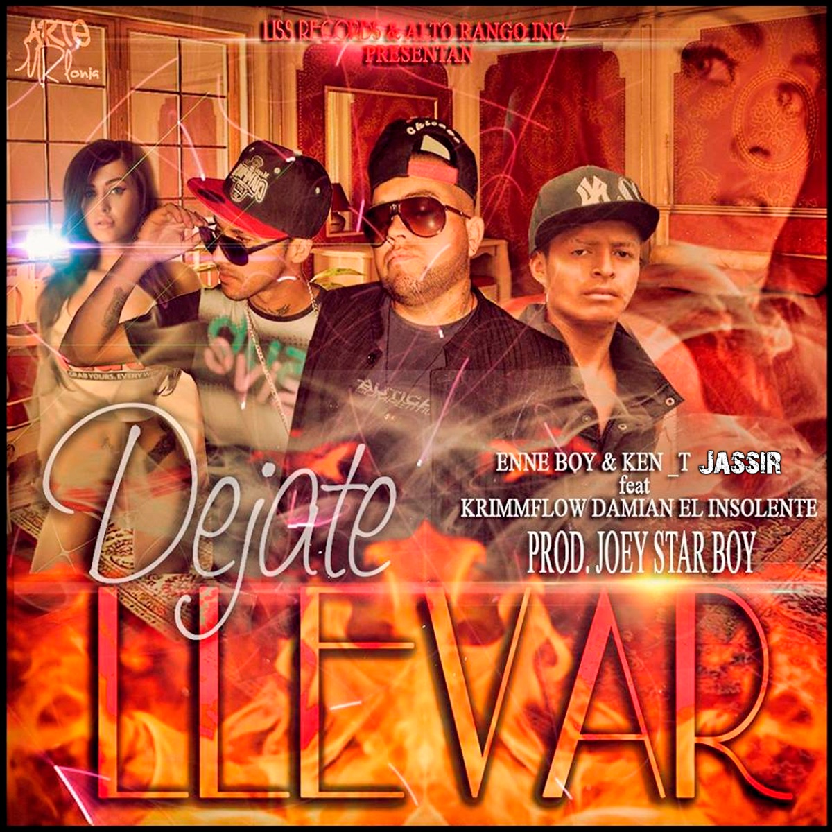 Déjate Llevar Remix (feat. Enne Boy & Ken T) - Single by Liss Records, Jassir, Krimm Flow & Damian El Insolente album cover
