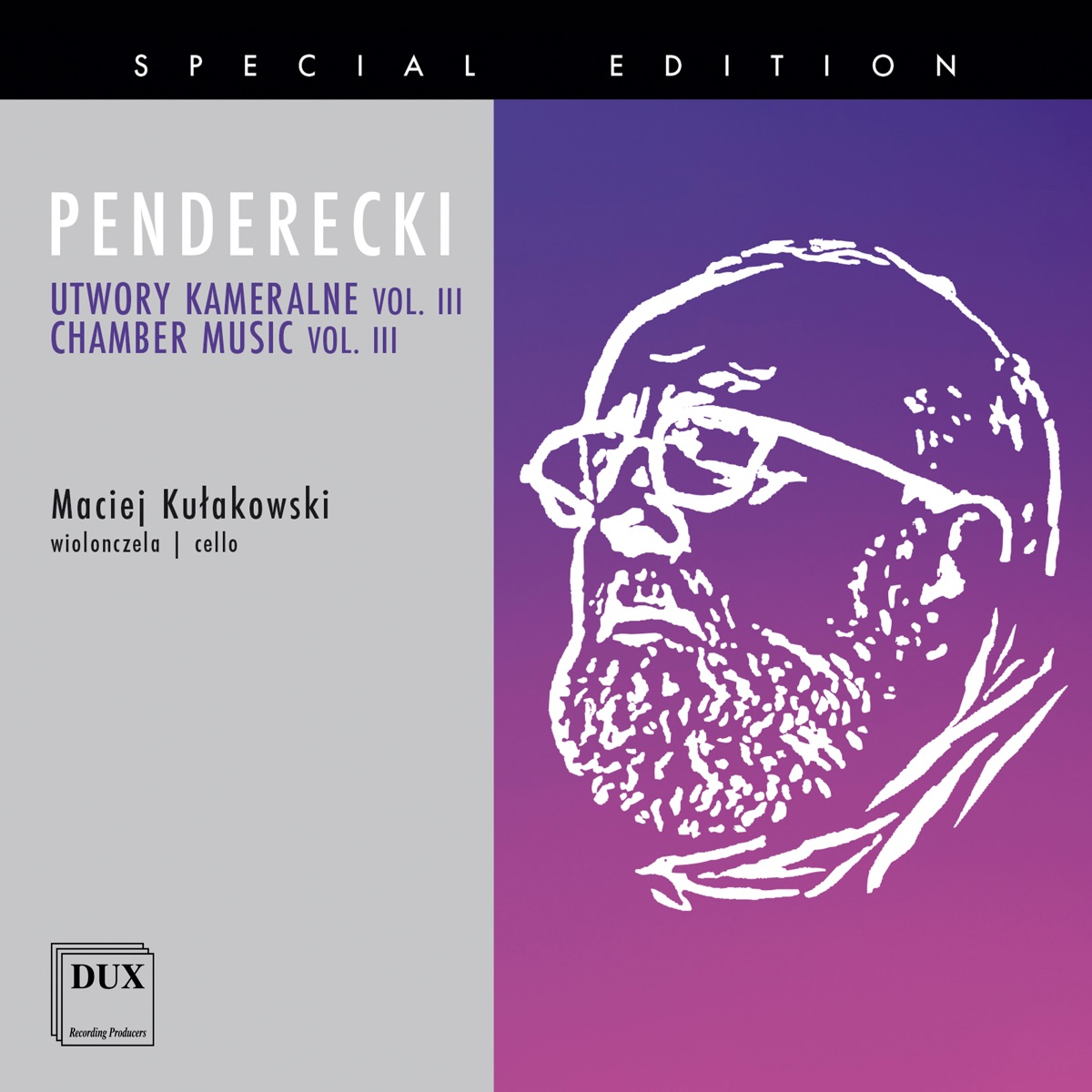 Krzysztof Penderecki: Chamber Works, Vol. 3 by Maciej Kułakowski album cover