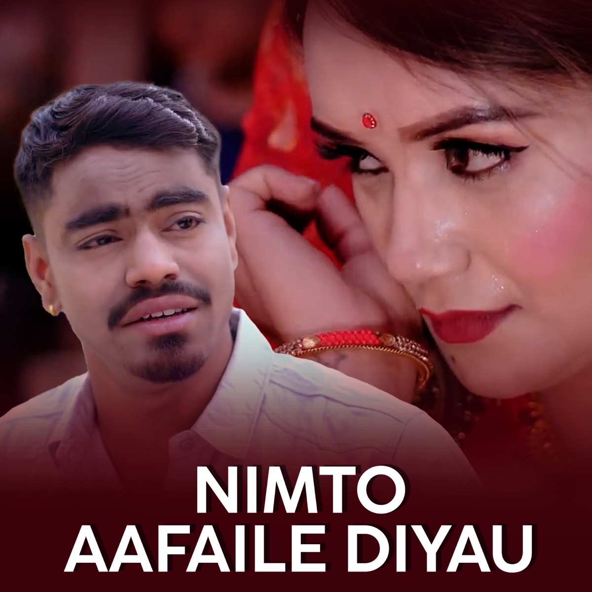 Nimto Aafaile Diyau - Single by Unish Adhikari, Aasha KC & Roshan Gaire album cover