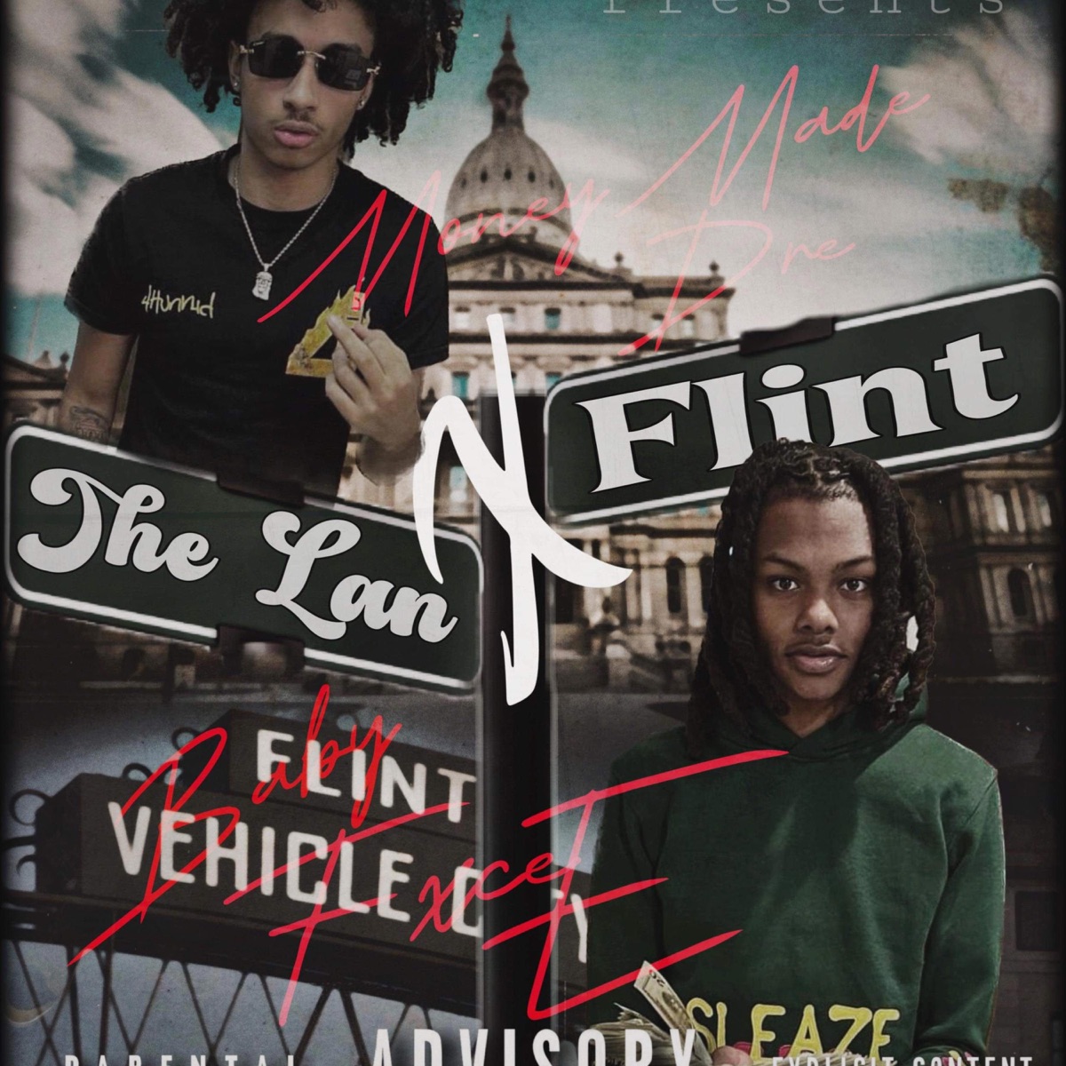 The Lan X Flint (feat. Babyfxce E) - Single by MoneyMade Dre album cover artwork