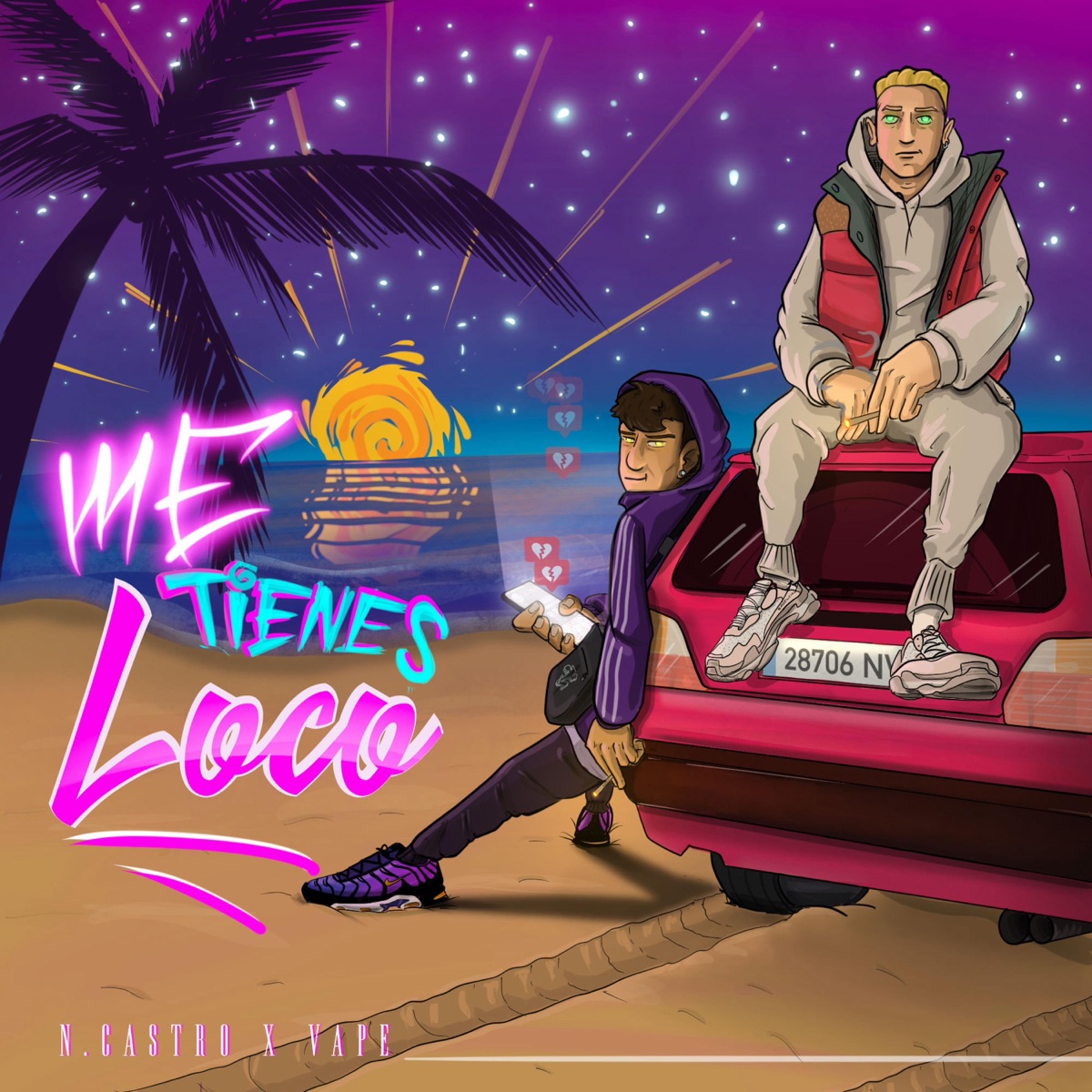 Me tienes loco (feat. Nacho.castro) - Single by Veloy album cover