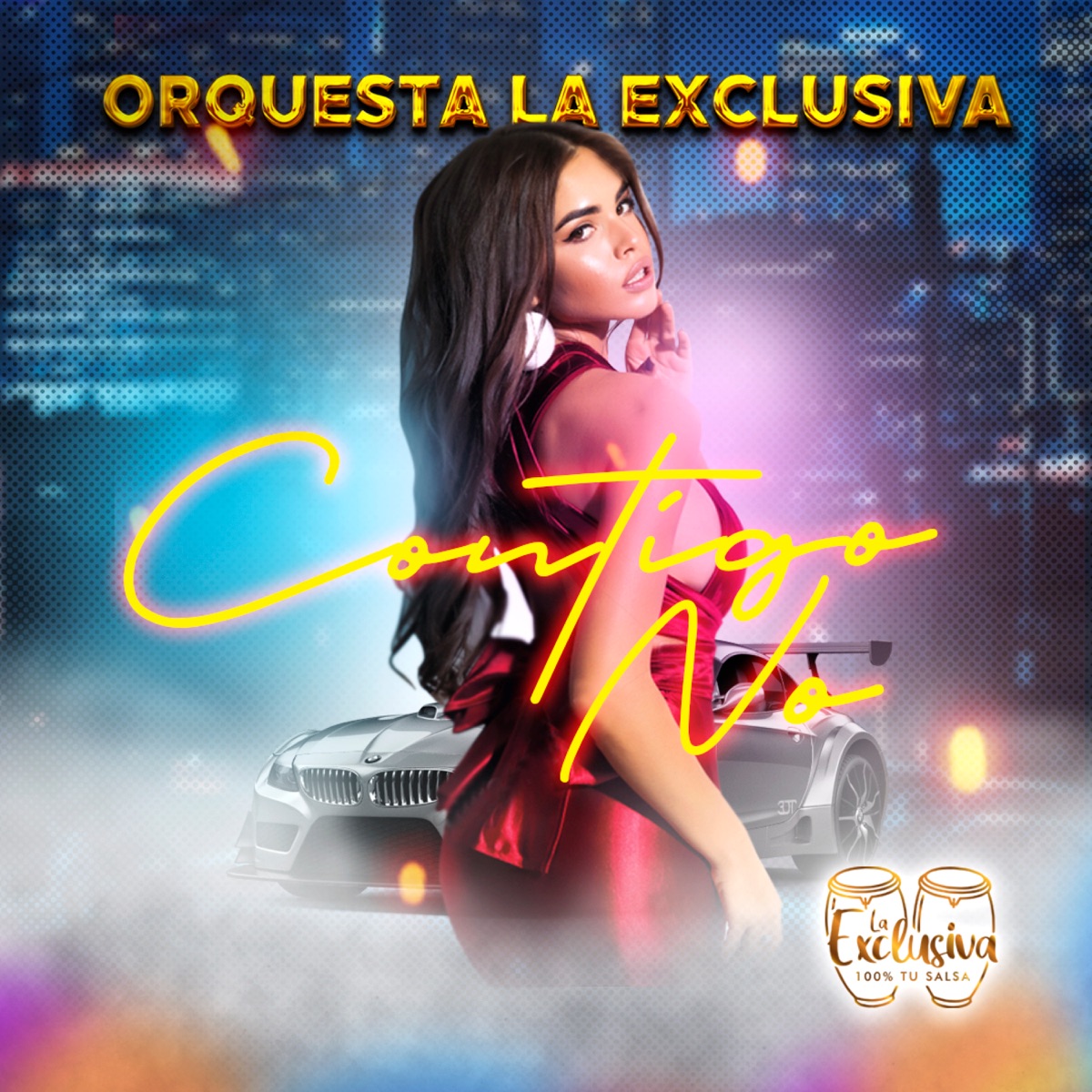 Contigo No - Single by Orquesta la Exclusiva album cover