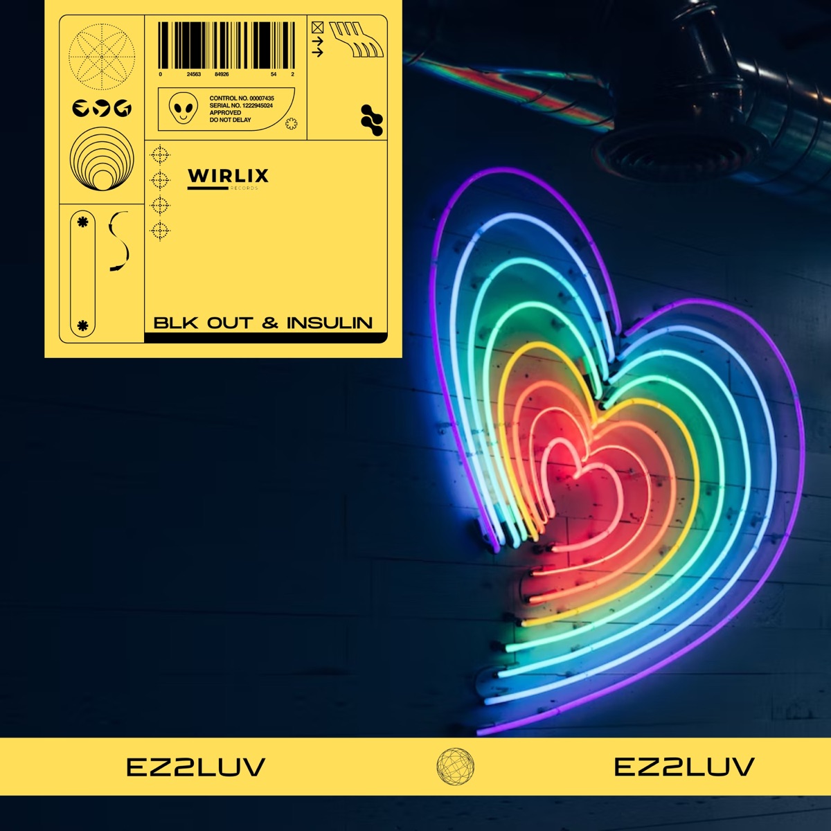 EZ2LUV - Single by BLK OUT & Insulin album cover