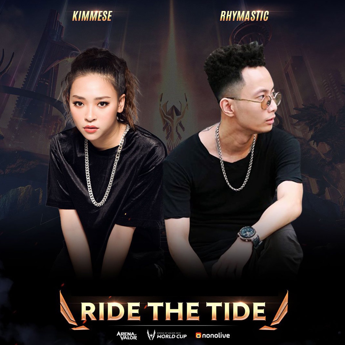 Ride The Tide (Giải Đấu AWC 2019) - Single by Liên Quân Mobile, Rhymastic & Kimmese album cover