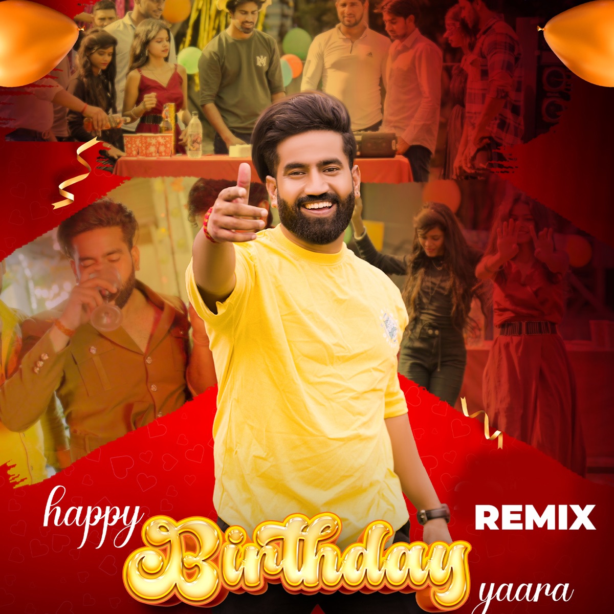 Happy Birthday Yaara (Remix) - Single by Pradeep Bhati album cover