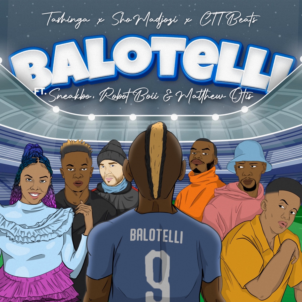 Balotelli (feat. Sneakbo, Robot Boii & Matthew Otis) - Single by CTT Beats, Sho Madjozi & Tashinga album cover