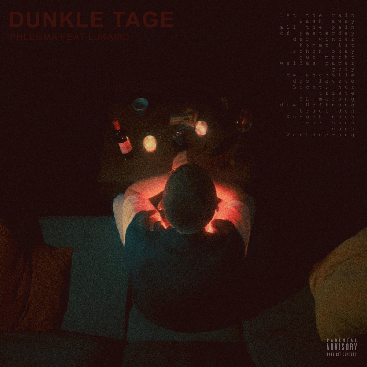 Dunkle Tage (feat. Lukamo) - Single by Phlegma album cover