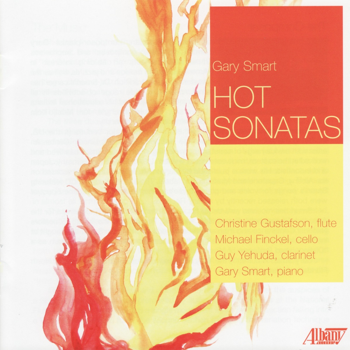 Hot Sonatas by Gary Smart, Christine Gustafson, Michael Finckel & Guy Yehuda album cover