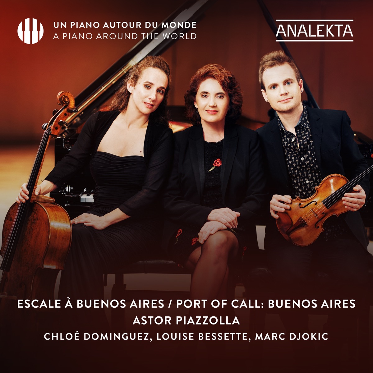 Astor Piazzolla - Port of Call: Buenos Aires by Louise Bessette, Marc Djokic & Chloé Dominguez album cover