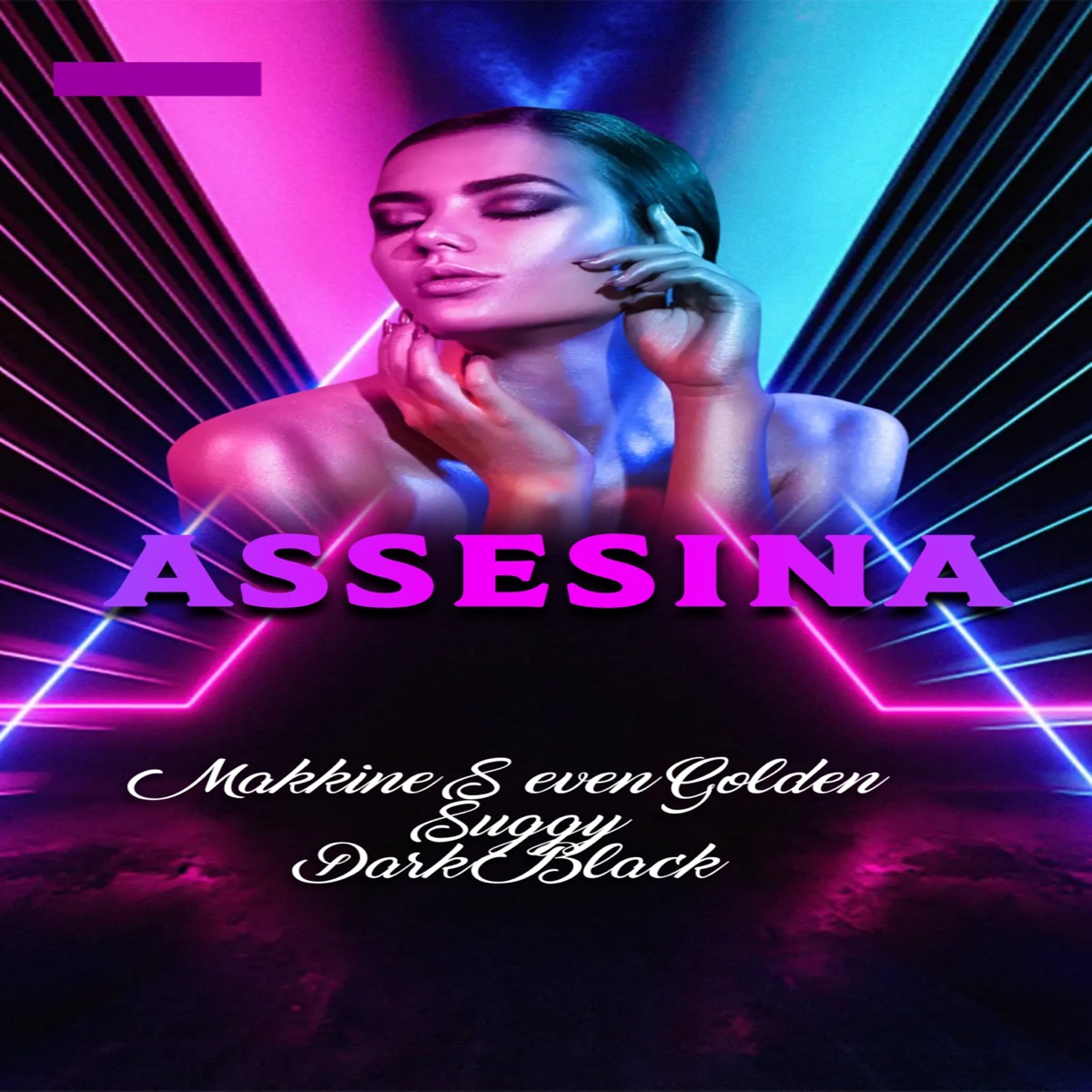 Assesina (feat. SUGGY & Dark Black) - Single by makkine seven golden album cover