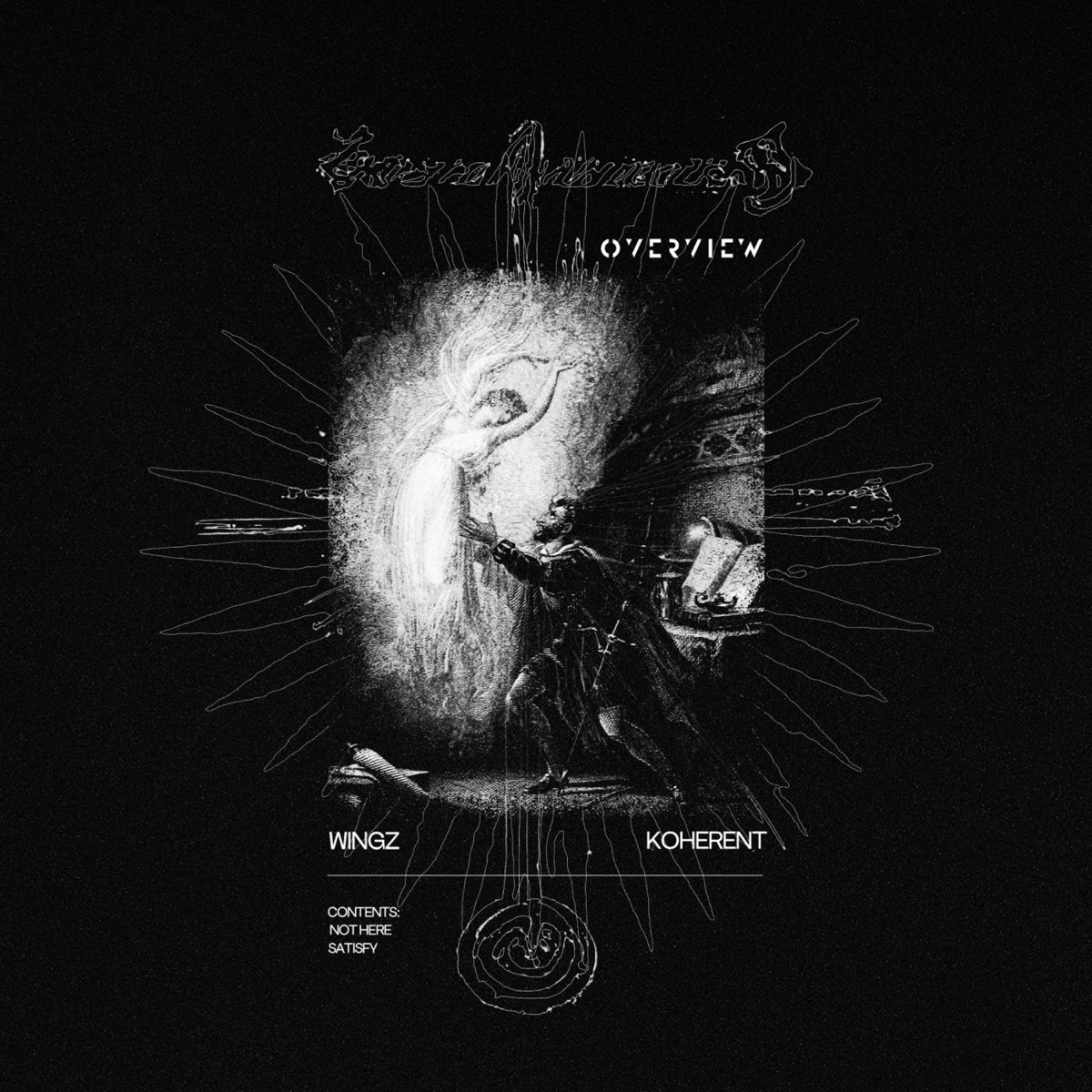 Not Here / Satisfy - Single by Wingz & Koherent album cover