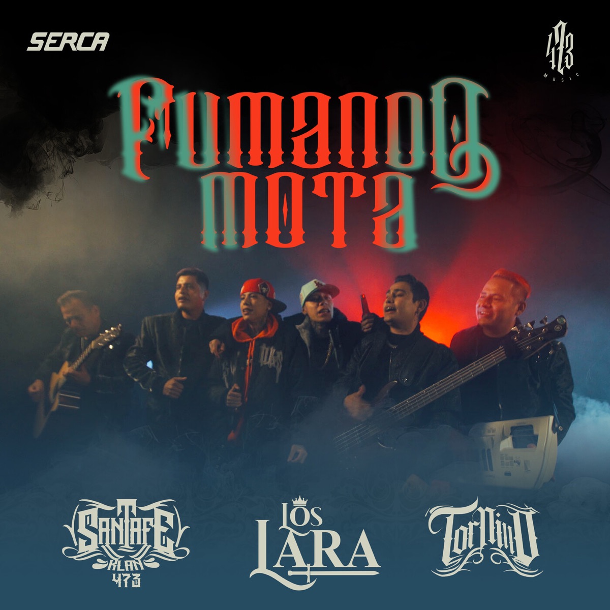 Fumando Mota (feat. Santa Fe Klan & Tornillo) - Single by Los Lara album cover