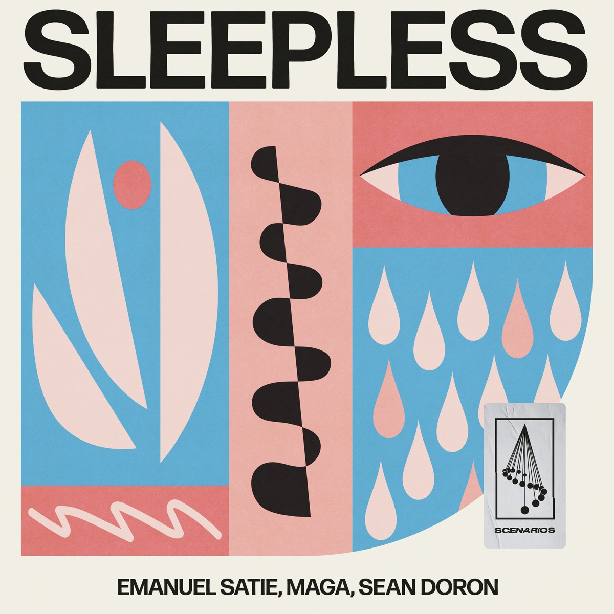 Sleepless - Single by Emanuel Satie, Maga & Sean Doron album cover