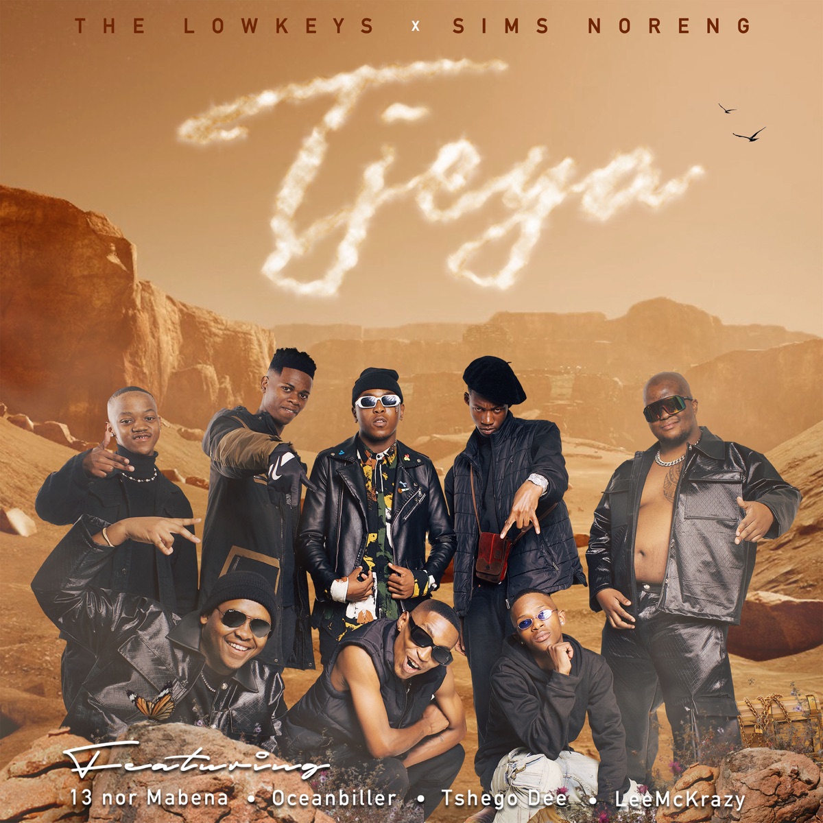 TJEYA (feat. 13 Nor Mabena, Oceanbiller, Tshego Dee & LeeMcKrazy) - Single by The Lowkeys & Sims Noreng album cover
