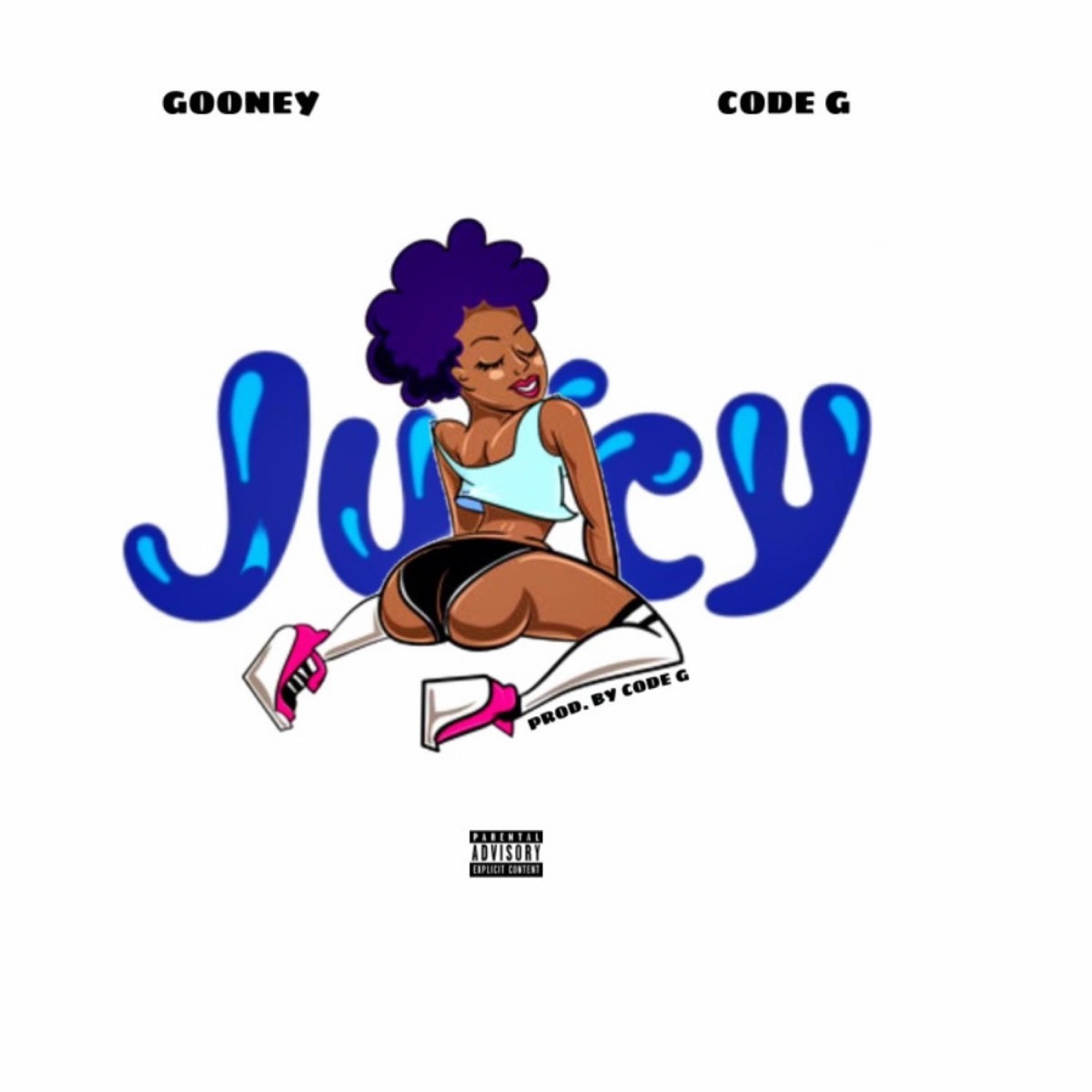 Juicy (feat. Code G) - Single by 1kGooney album cover
