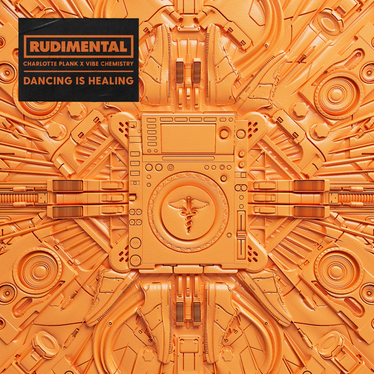 Dancing is Healing - Single by Rudimental, Charlotte Plank & Vibe Chemistry album cover