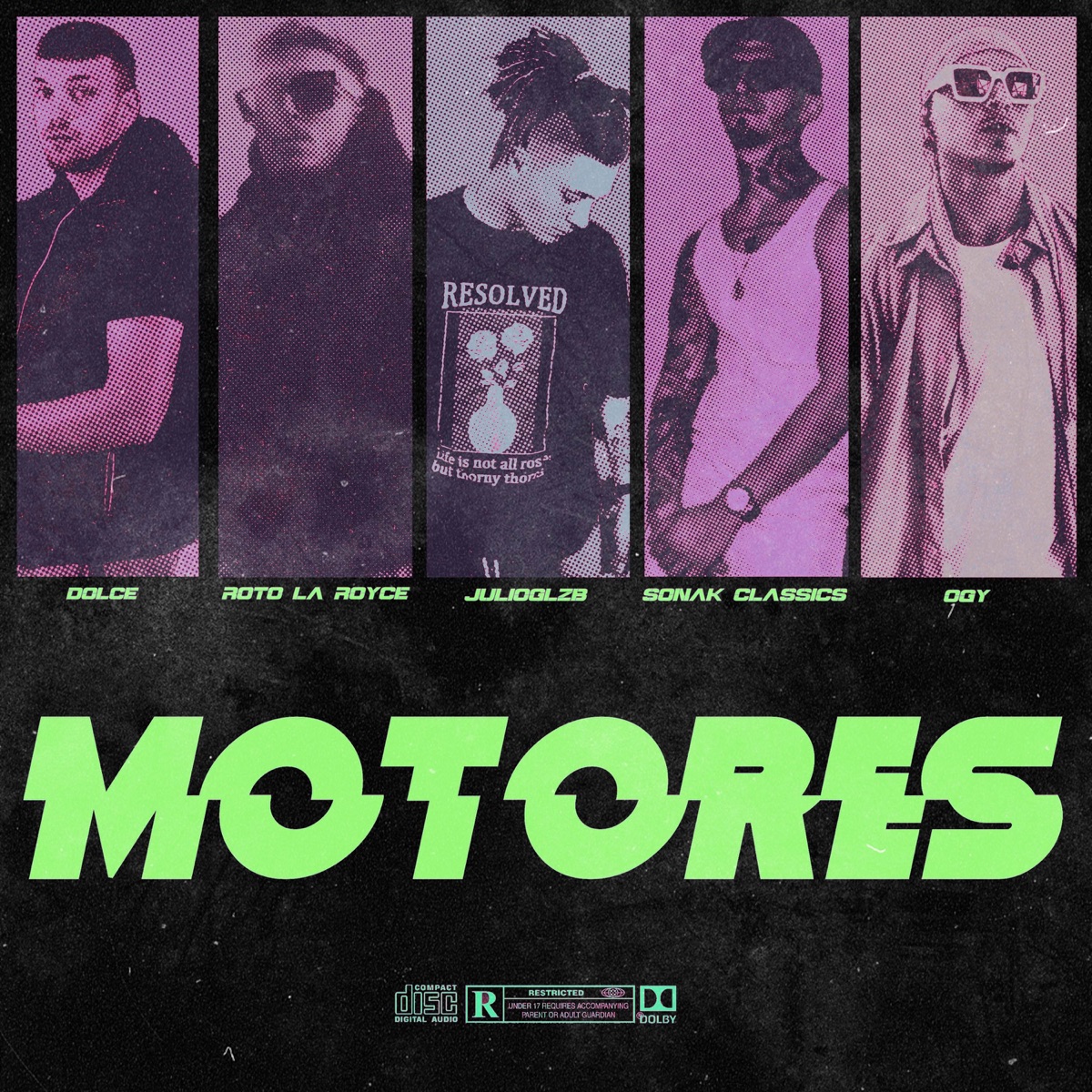 Motores (feat. OsunaG & Sonak Classics) - Single by JulioGlzb, Roto L.A Royce & Dolcé album cover