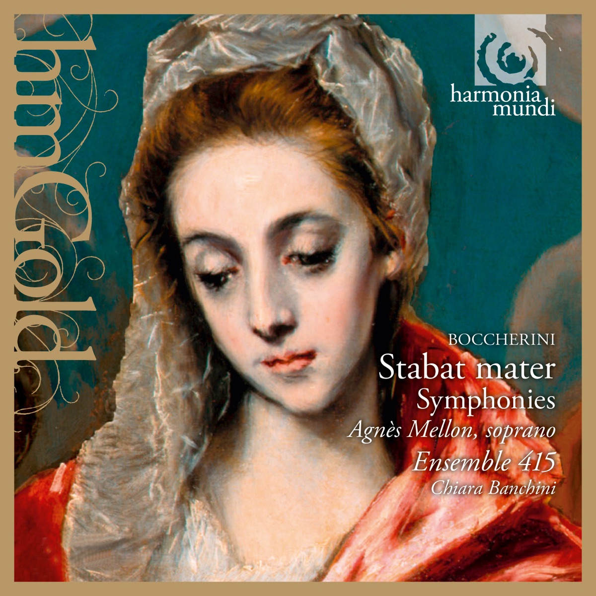 Boccherini: Stabat Mater, Symphonies by Ensemble 415, Agnès Mellon & Chiara Banchini album cover