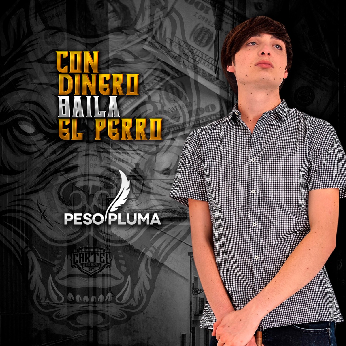 Con Dinero Baila El Perro - Single by Peso Pluma album cover artwork