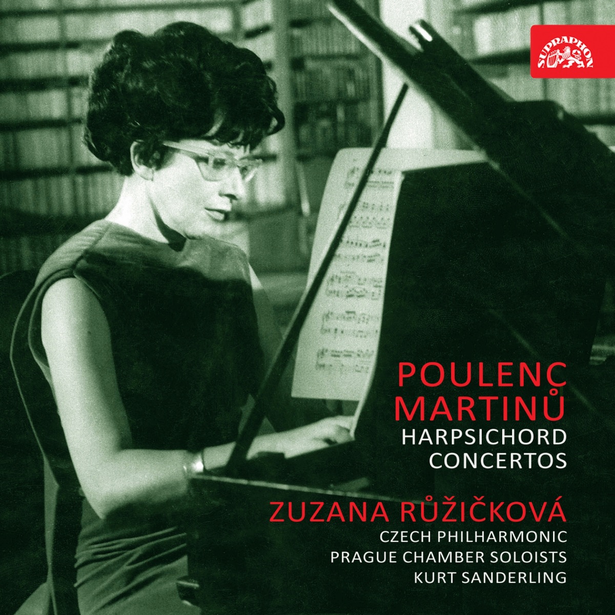 Poulenc, martinů: harpsichord concertos by Zuzana Růžičková, Kurt Sanderling, Czech Philharmonic & Prague Chamber Soloists album cover