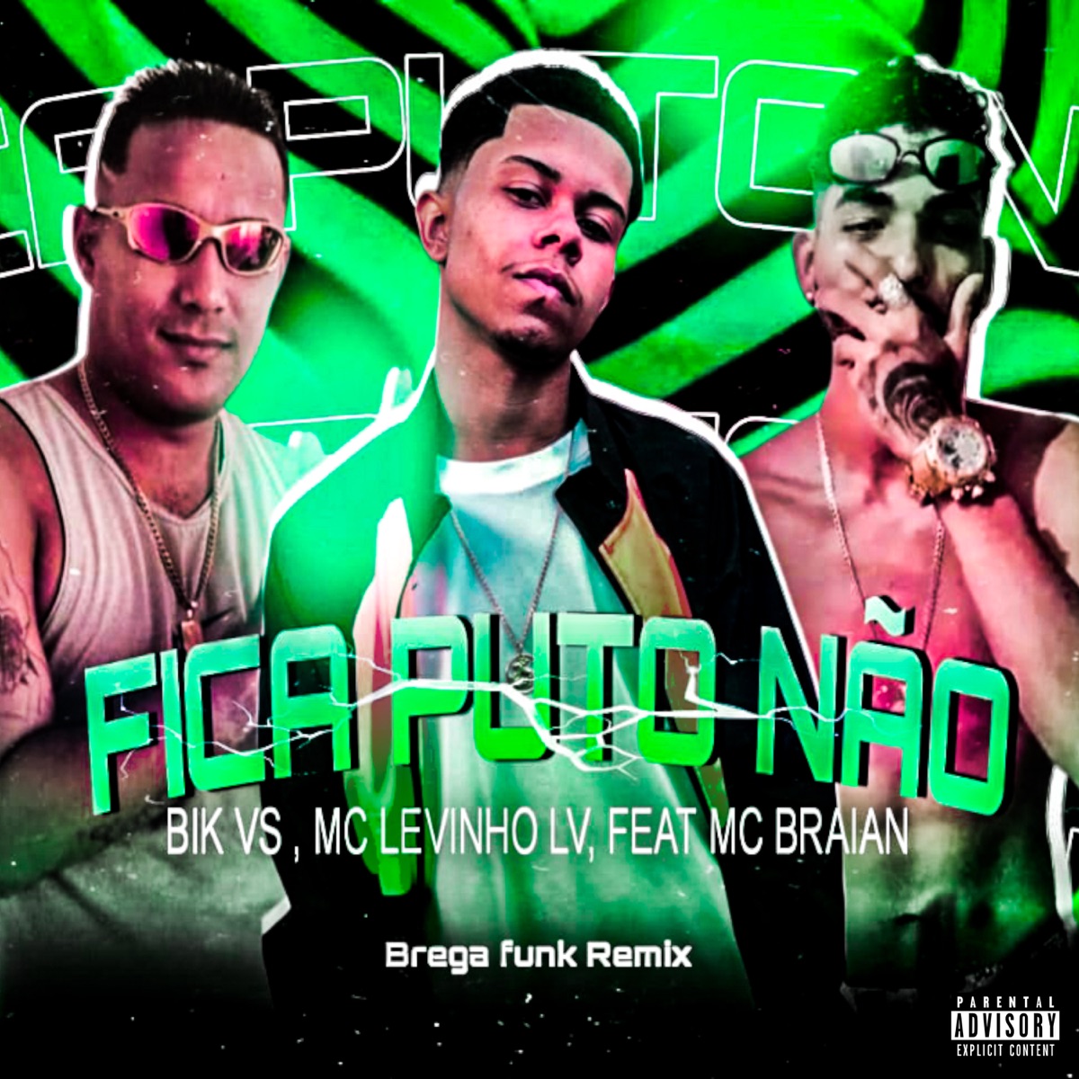 Fica P**o Não [Brega Funk Remix] [feat. Mc Braian] - Single by Mc Levinho LV & Bik Vs album cover