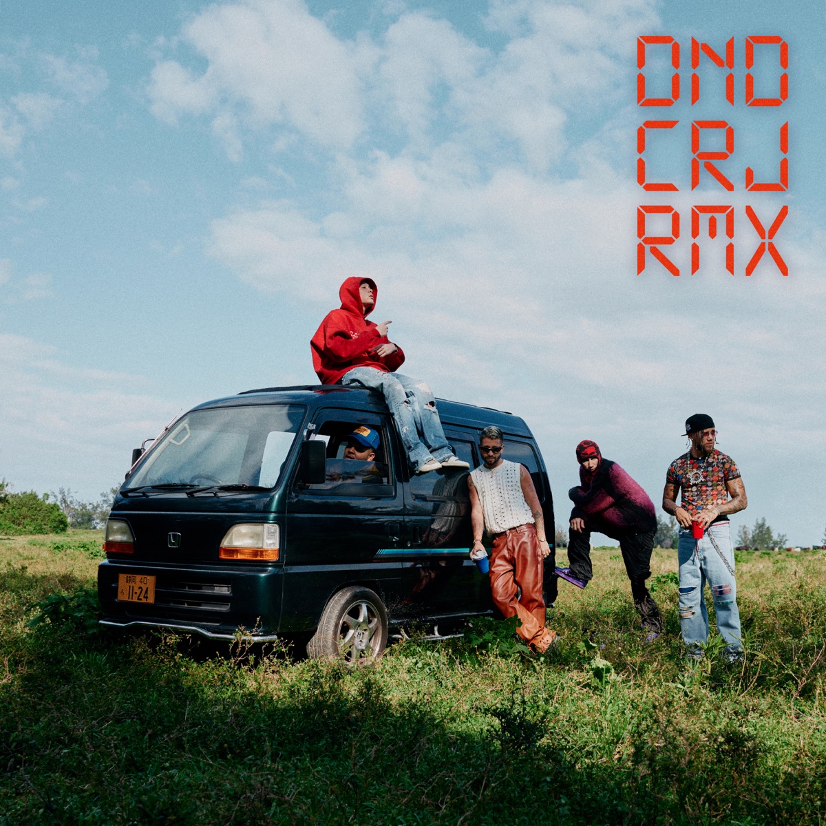 Donde CRJ (Remix) [feat. Yan Block & Omar Courtz] - Single by KARBeats, Mora & JHAYCO album cover
