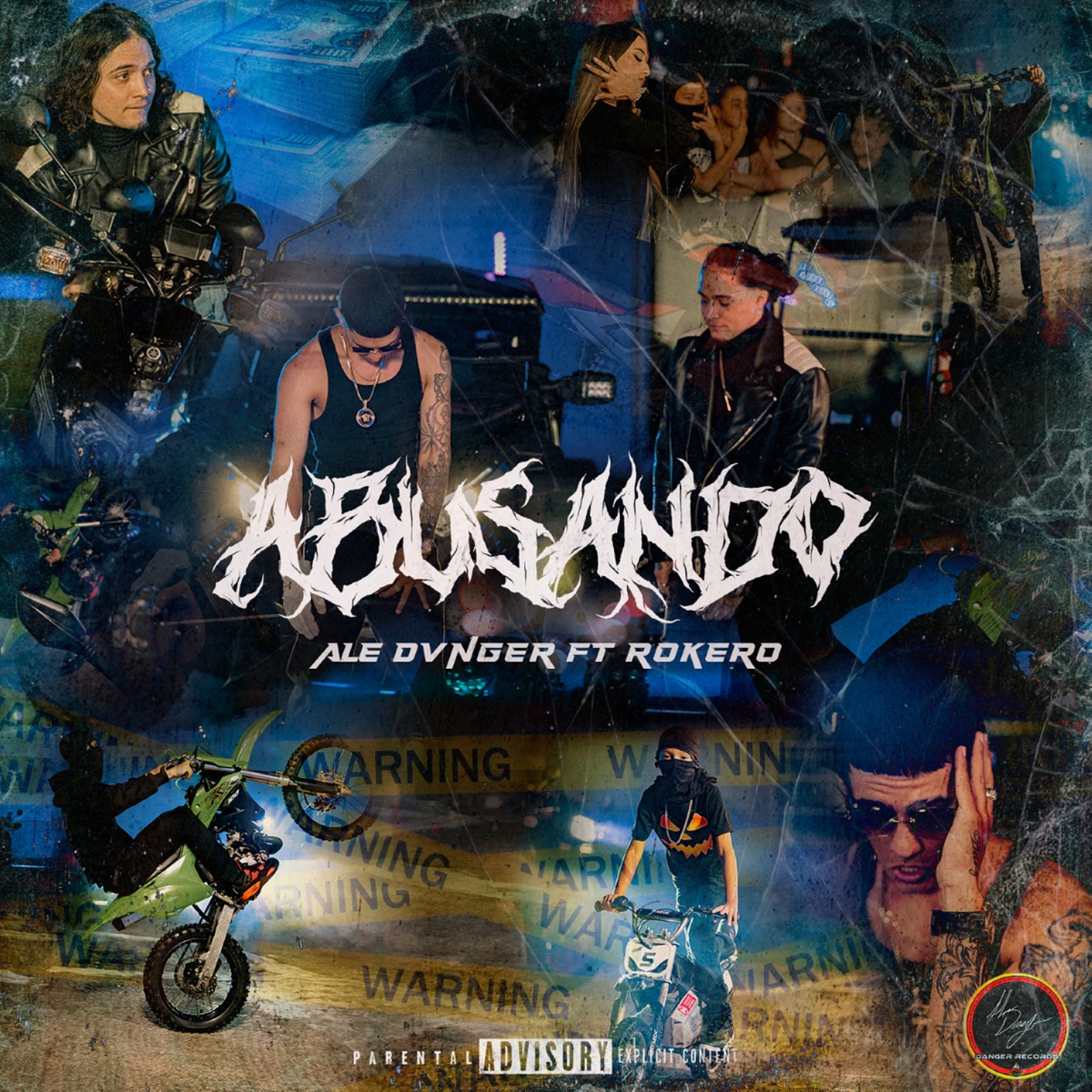 Abusando - Single (feat. Rokero) - Single by ALE DVNGER album cover