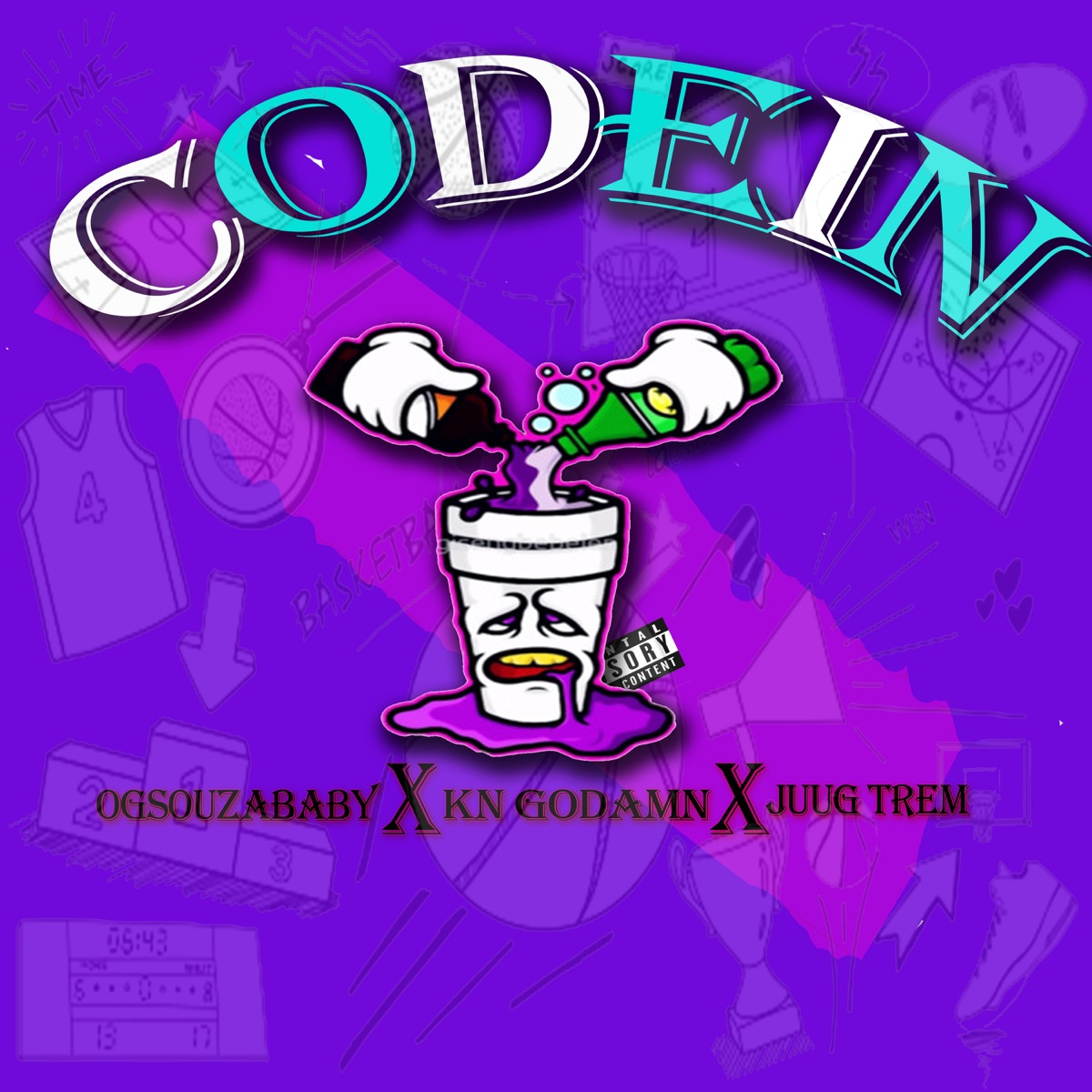 Codein (feat. Kn Godamn & Juug trem) - Single by OgSouzaBaby album cover