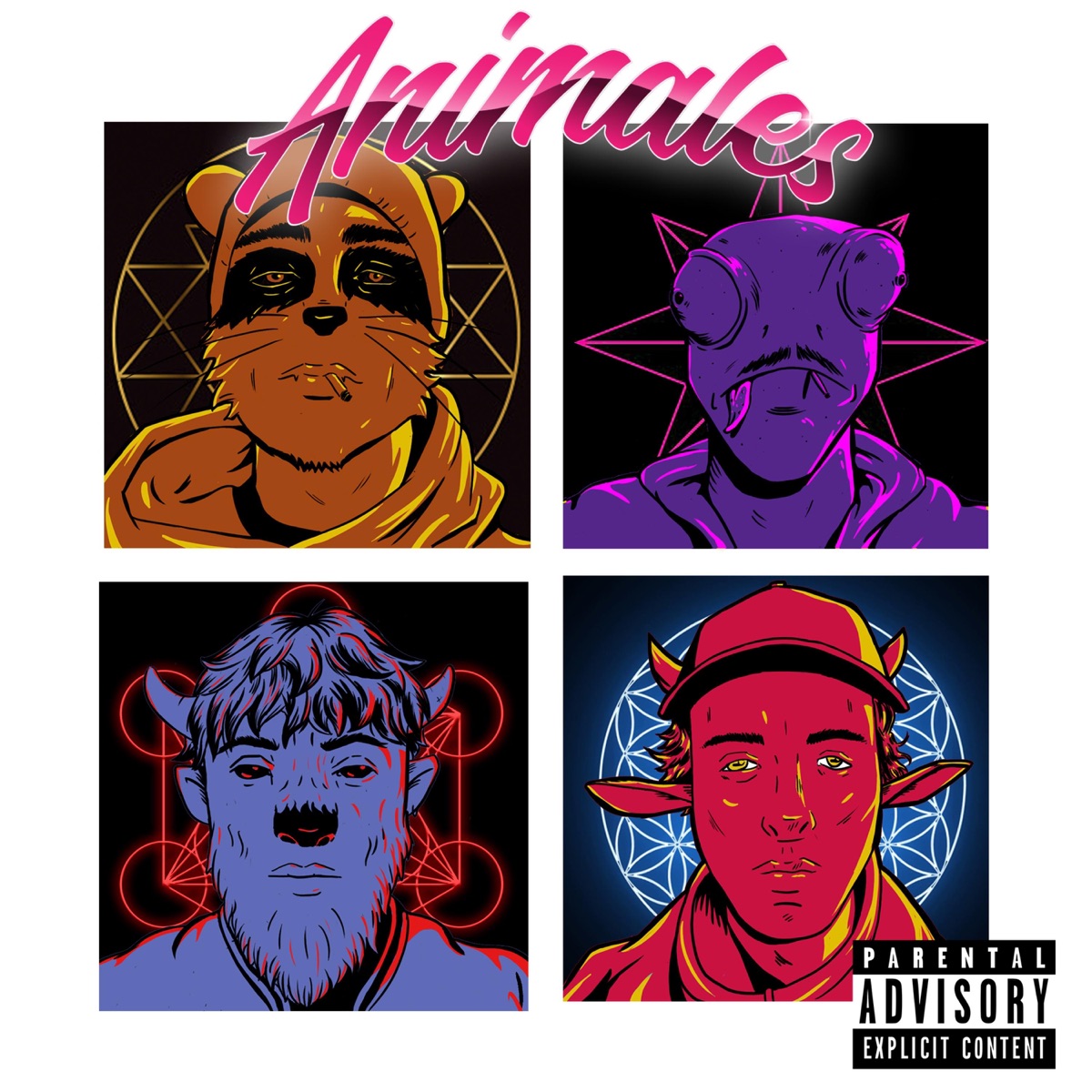 animales vol.1 (feat. dab111, rhaz & ayun aka transpiro arte) - Single by G.O the Antihero album cover