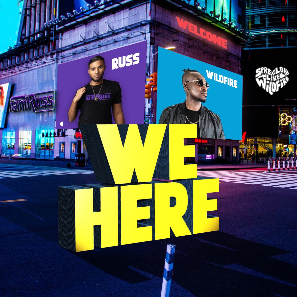 We Here - Single by Russ & Wildfire album cover