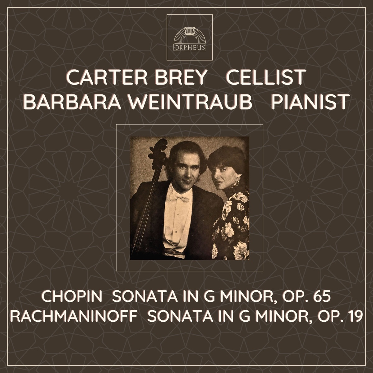 Chopin & Rachmaninoff: Cello Sonatas by Carter Brey & Barbara Weintraub album cover