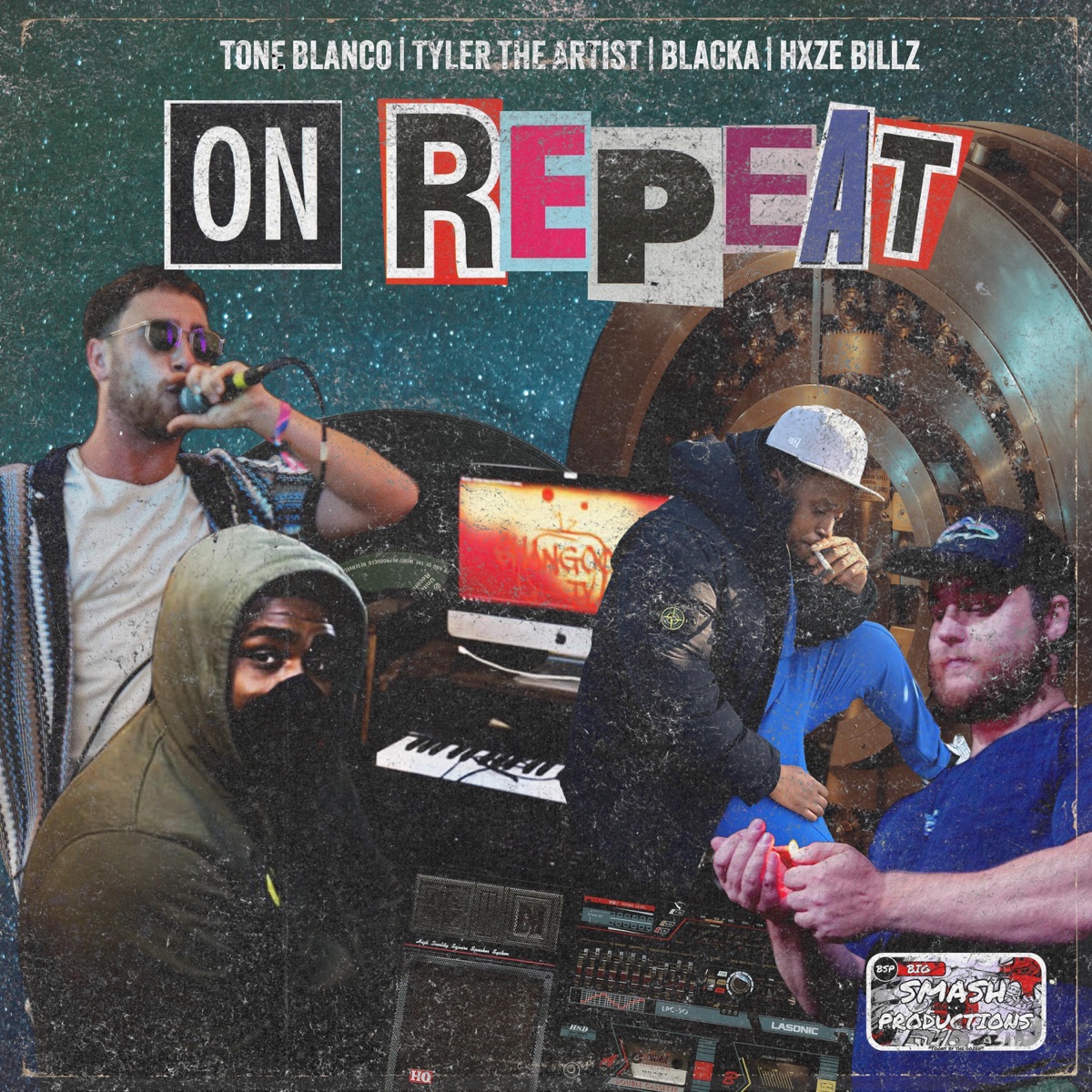 On Repeat (feat. Tone Blanco, Tyler the Artist, blacka & Haze Billz) - Single by B S P album cover