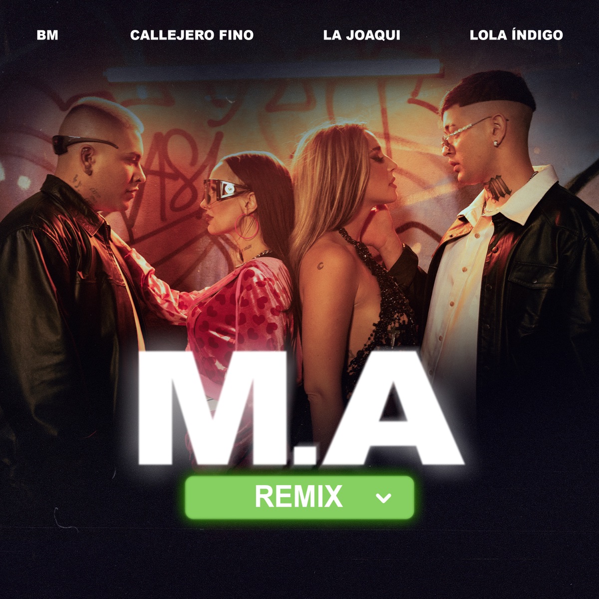 M.A (Remix) [feat. Lola Índigo] - Single by BM, Callejero Fino & La Joaqui album cover